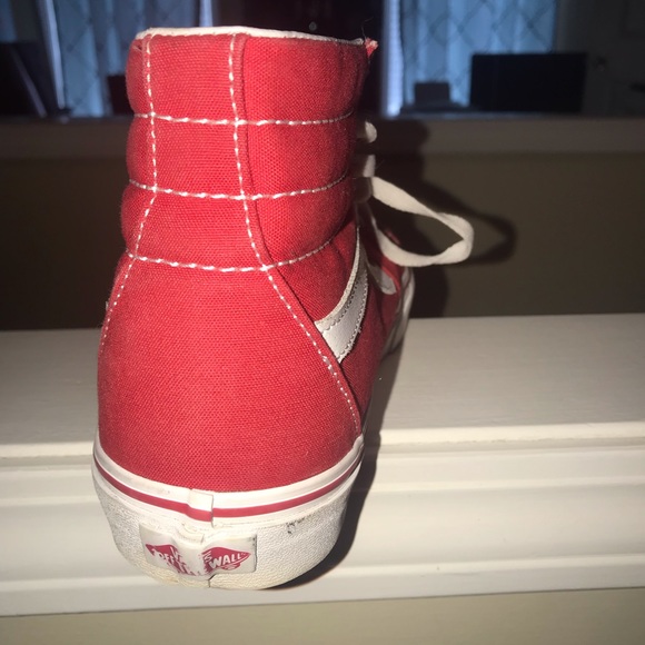 2 vans , red high tops and DIY vans - Picture 6 of 8